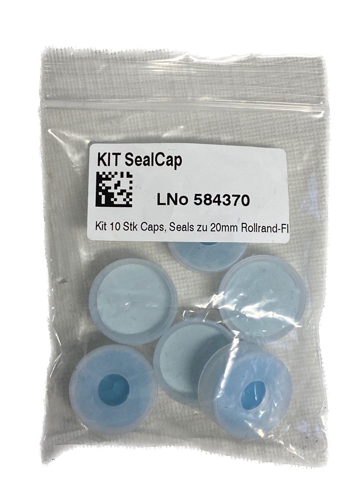 (6 Pcs) CTC ANALYTICS Leap PAL 10x20mm Caps w/Pre-Slit Seals for Bottles Vials
