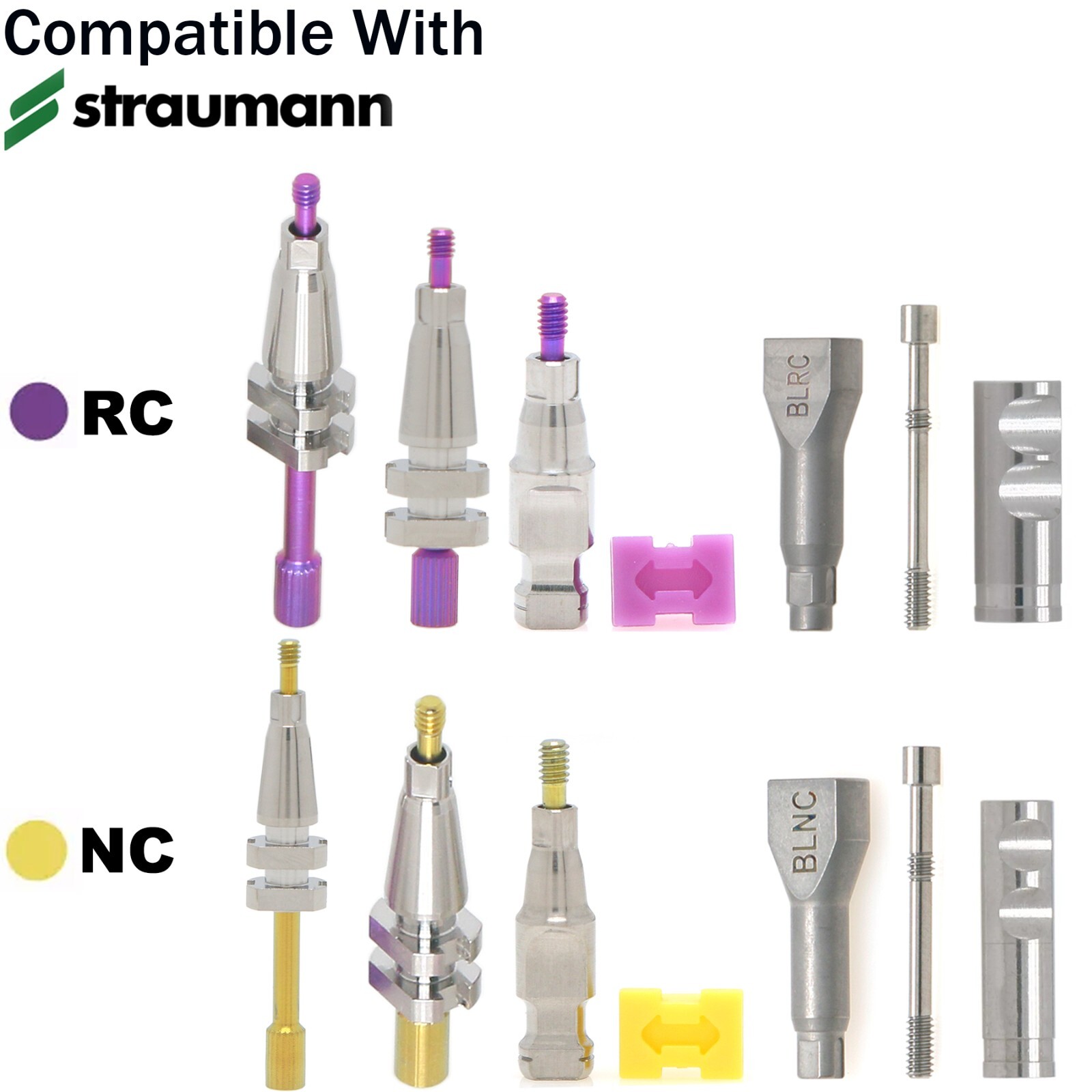 Fit Straumann ITI Dental Healing/Locator Abutment Transfer Open Close Tray NC/RC