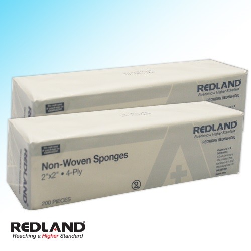 GAUZE 2X2 4 PLY NON WOVEN BOX OF 5000 DENTAL MEDICAL VET BEAUTY