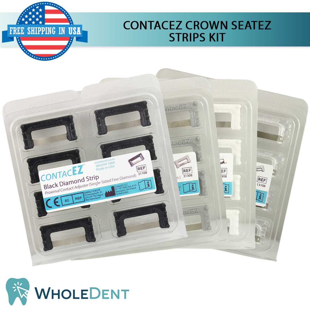 ContacEZ Crown SeatEZ Kit 32 Restorative Strips Dental Crowns Veneers