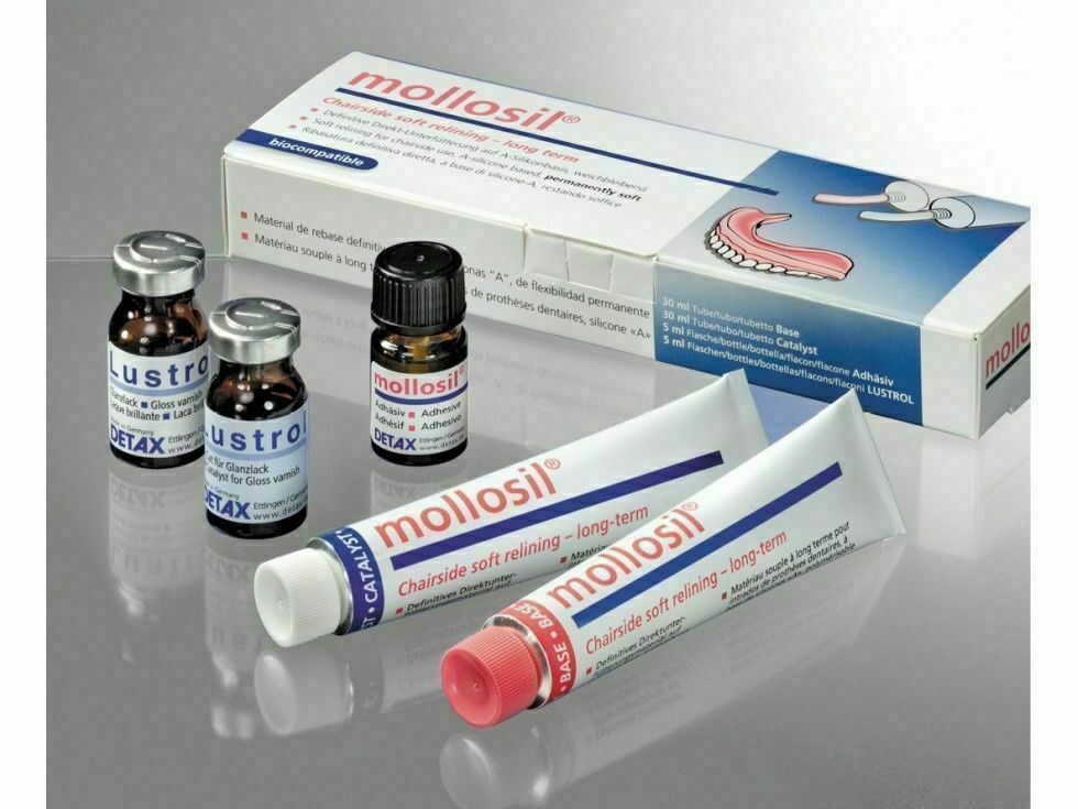 Mollosil Long-Term Relining A-Silicone Material Kit Dental Supply By Detax