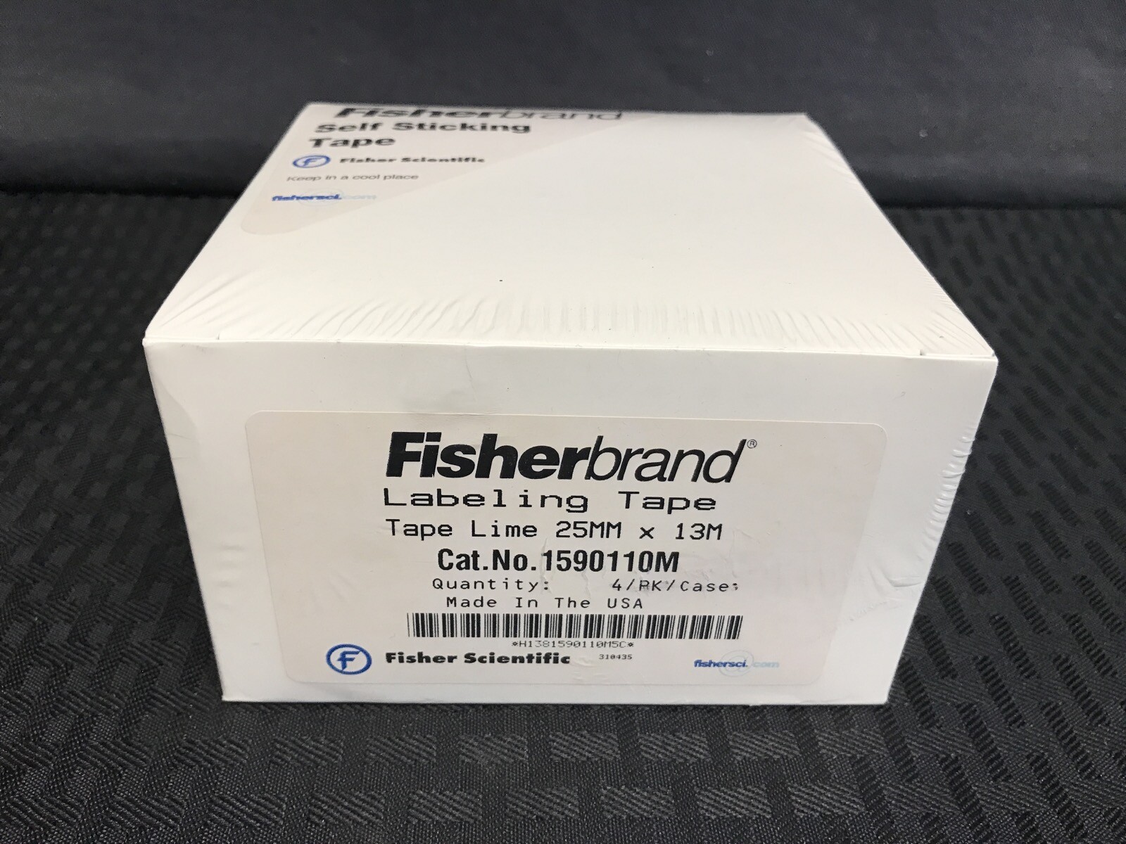 New FISHERBRAND Labeling Tape 25mm x 14-Yards Lime Green Color 15-901-10M