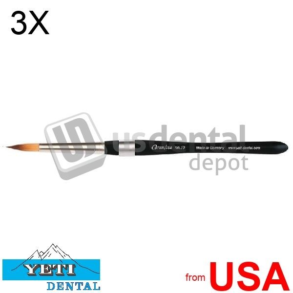 3X LOT of YETI CARAMISTA-Brush No.10 for ceramic – #312-2010 416913