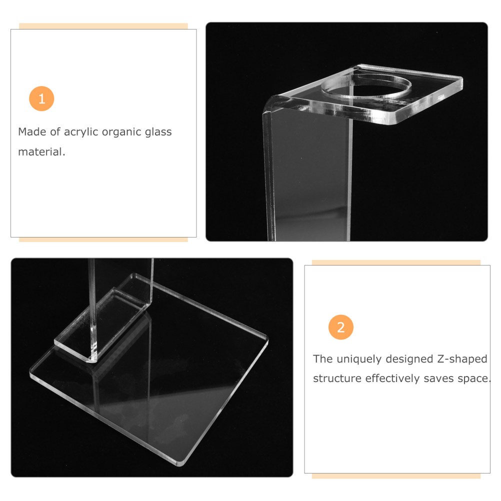 Clear Syringe Rack Countertop Space Saving Acrylic Syringe Storage Holder