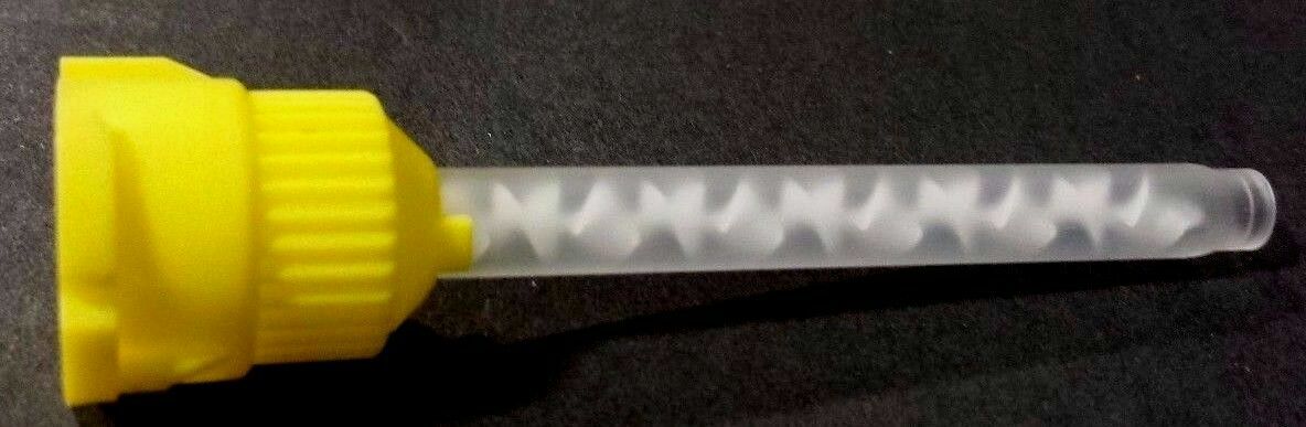 Dental Yellow HP Mixing Tips Defend Type 50 x 4.2mm Light Body Mydent VP-8105