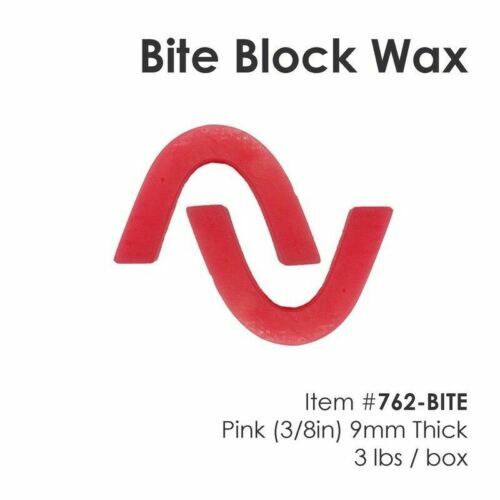 Dental Lab Bite registration Wax Bite Block Horseshoe red 100 pcs.