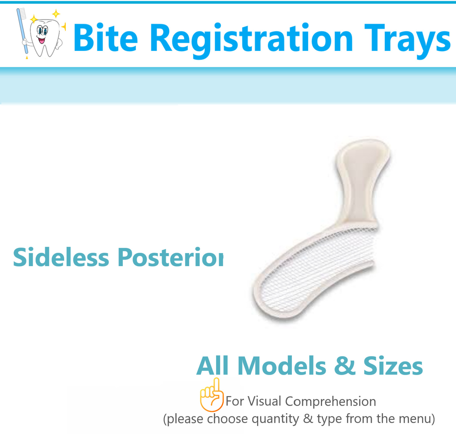 Dental Impression Bite Registration Polybite Trays Full Arch, Quadrant Choose Qt