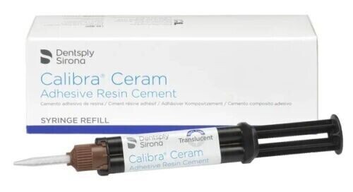 Dentsply Calibra Ceram Adhesive Resin, Easy Cleanup 1 x 4.5g Syr Light- Shade
