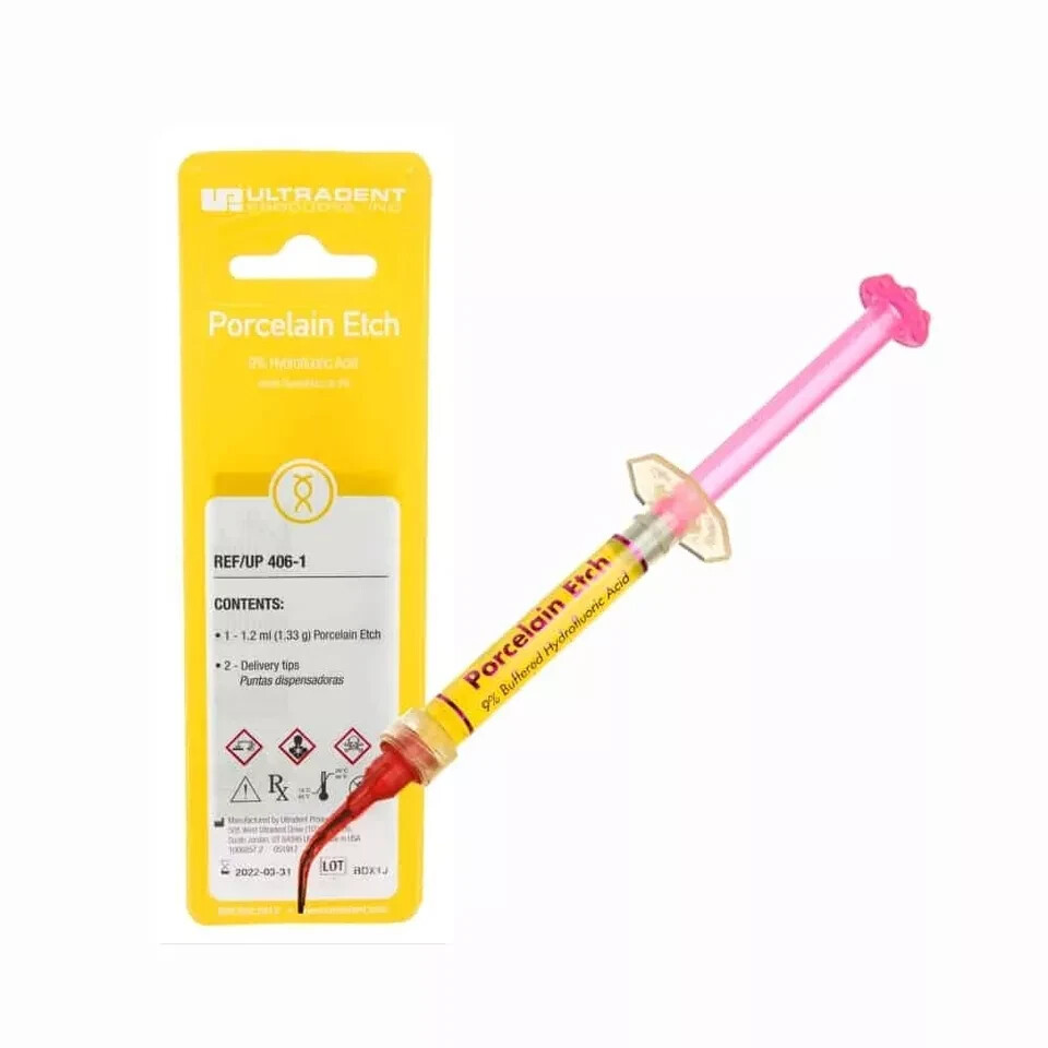 Ultradent Porcelain Etch 9 Per Cent Hi-drofluorik Asid Etchant 1.2ml