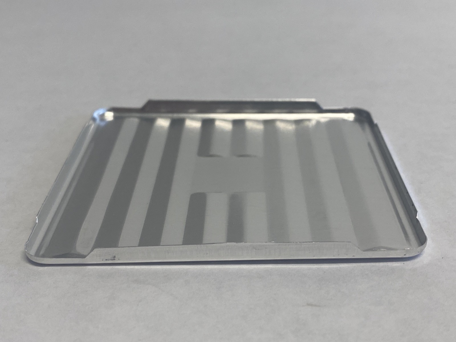 (10/Pack) Aluminum Weighing Dish Drying Pans 3”x3” ID Square 1.4-1.5mm Depth
