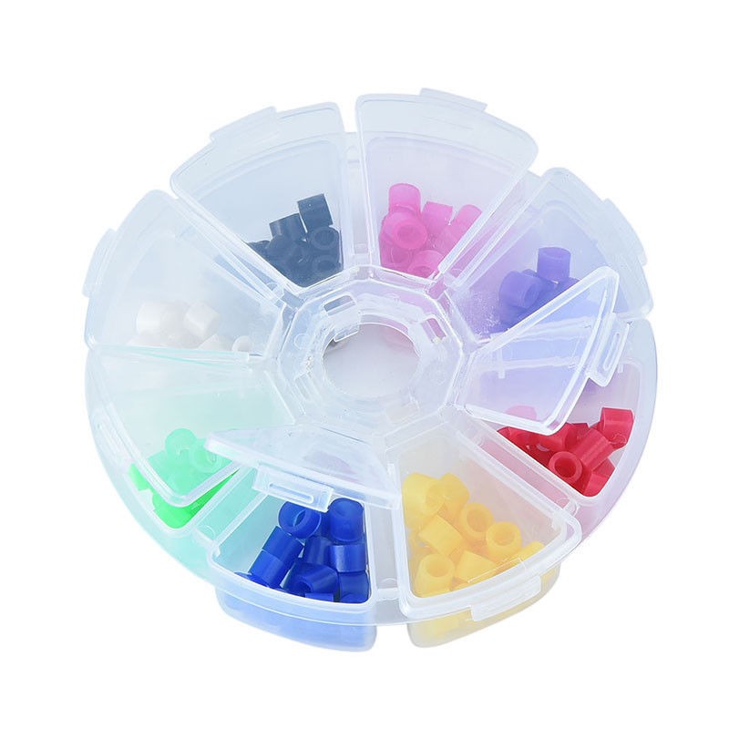 160 Pcs Dental Medical 135ºC 8 Color Silicone Instrument Code Rings Equipments
