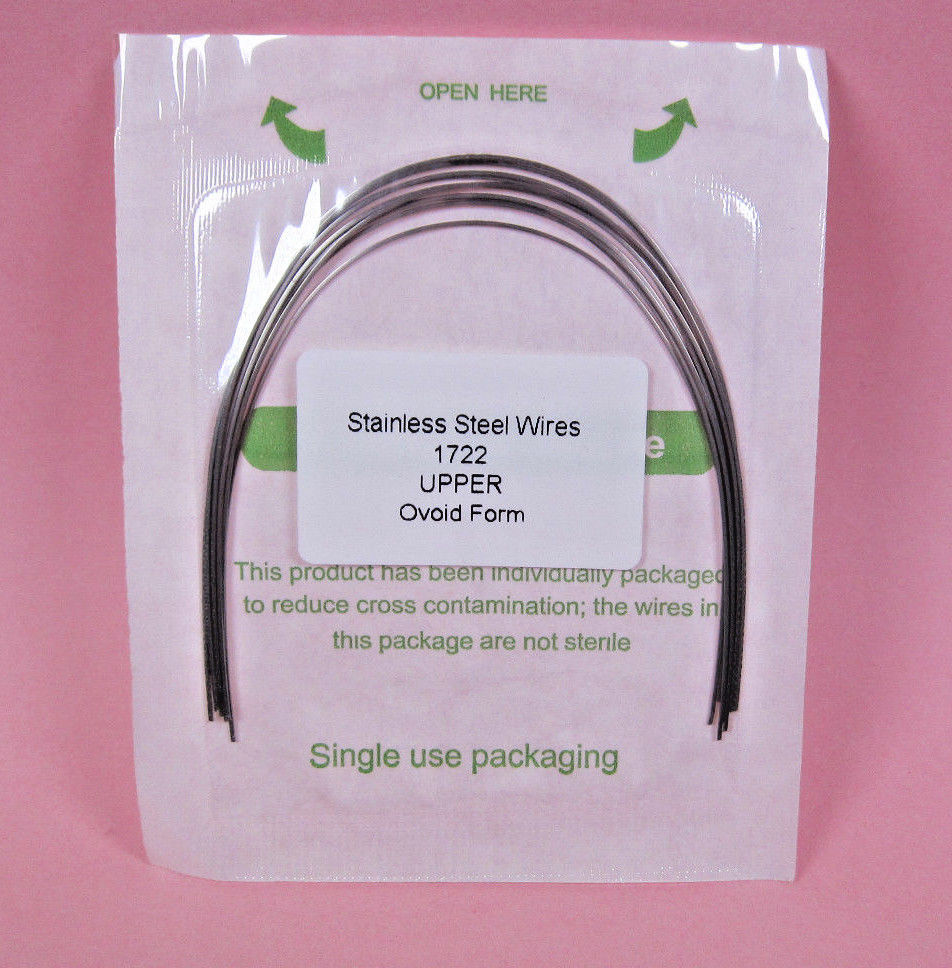 Dental Orthodontic Arch Wires Rectangular Stainless Steel Oval Ortho 5 Packs