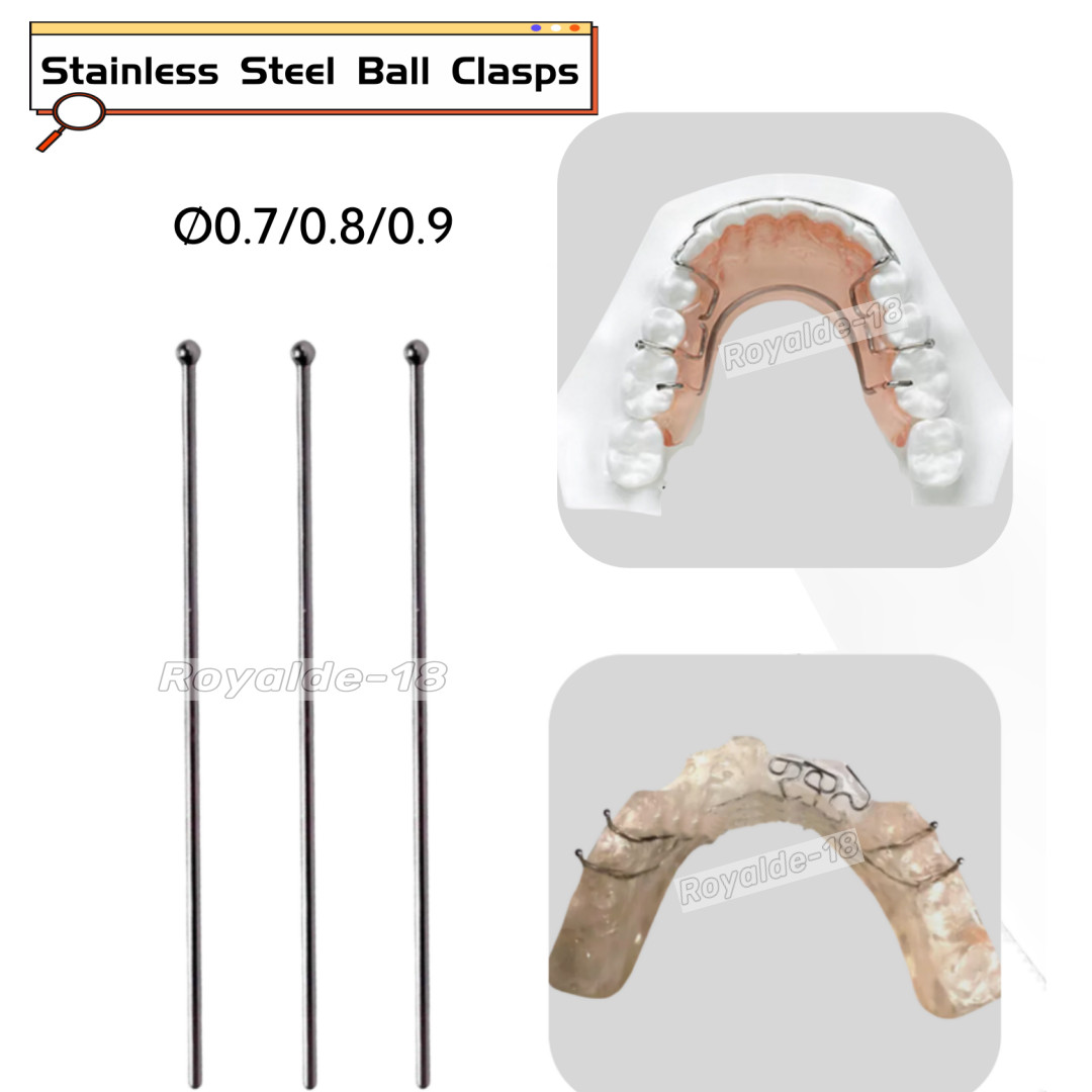 Dental Ortho Ball Retainer Clasps Tooth Hold Position Appliance Dentaurum