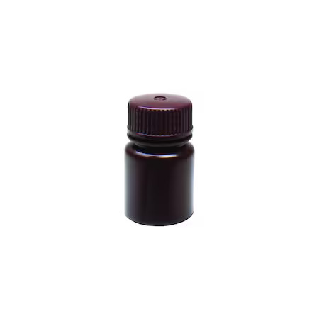 UNITED SCIENTIFIC 33461 Reagent Bottle – Wide Mouth – 30 ml, Amber, HDPE, 72PK
