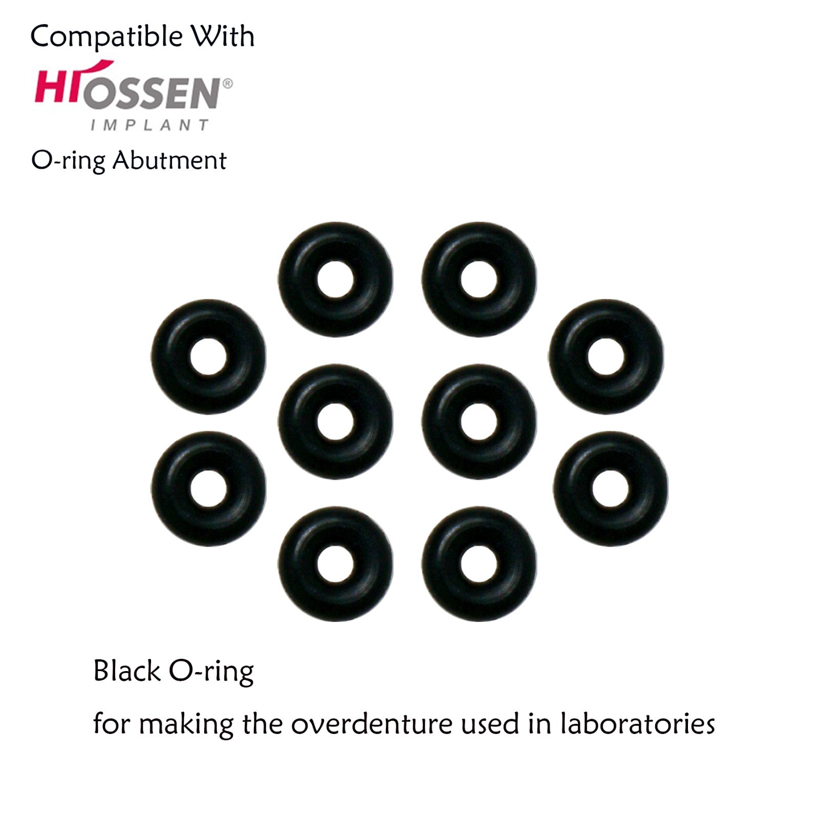 10PCS Implant Dental O-ring Kit for Ball Abutments Attachment for Hiossen Osstem