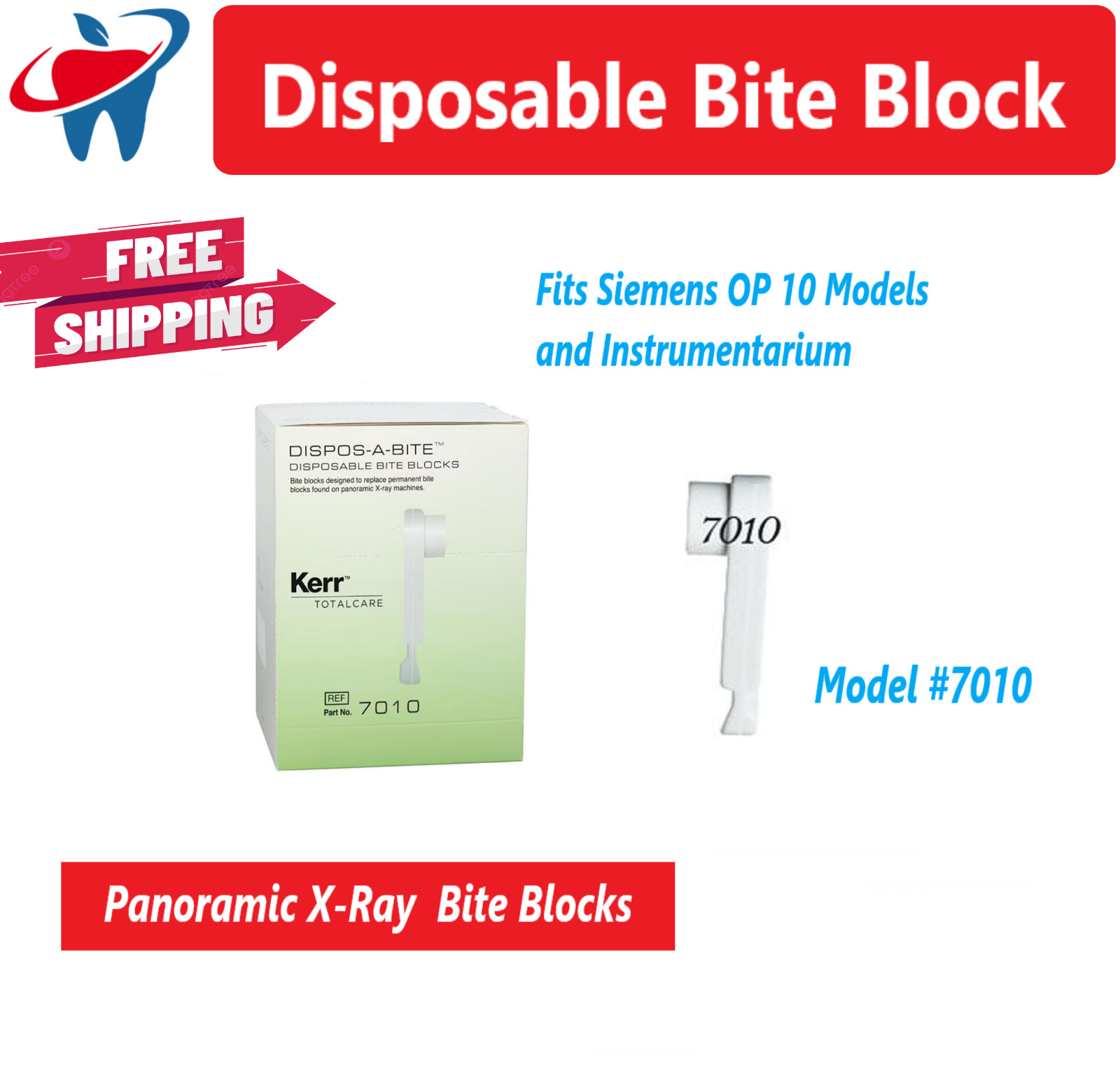 Dispos-a-Bite Disposable Bite block, Biteblocks, 7010, 7020, 7030, 7095, 100/Bx