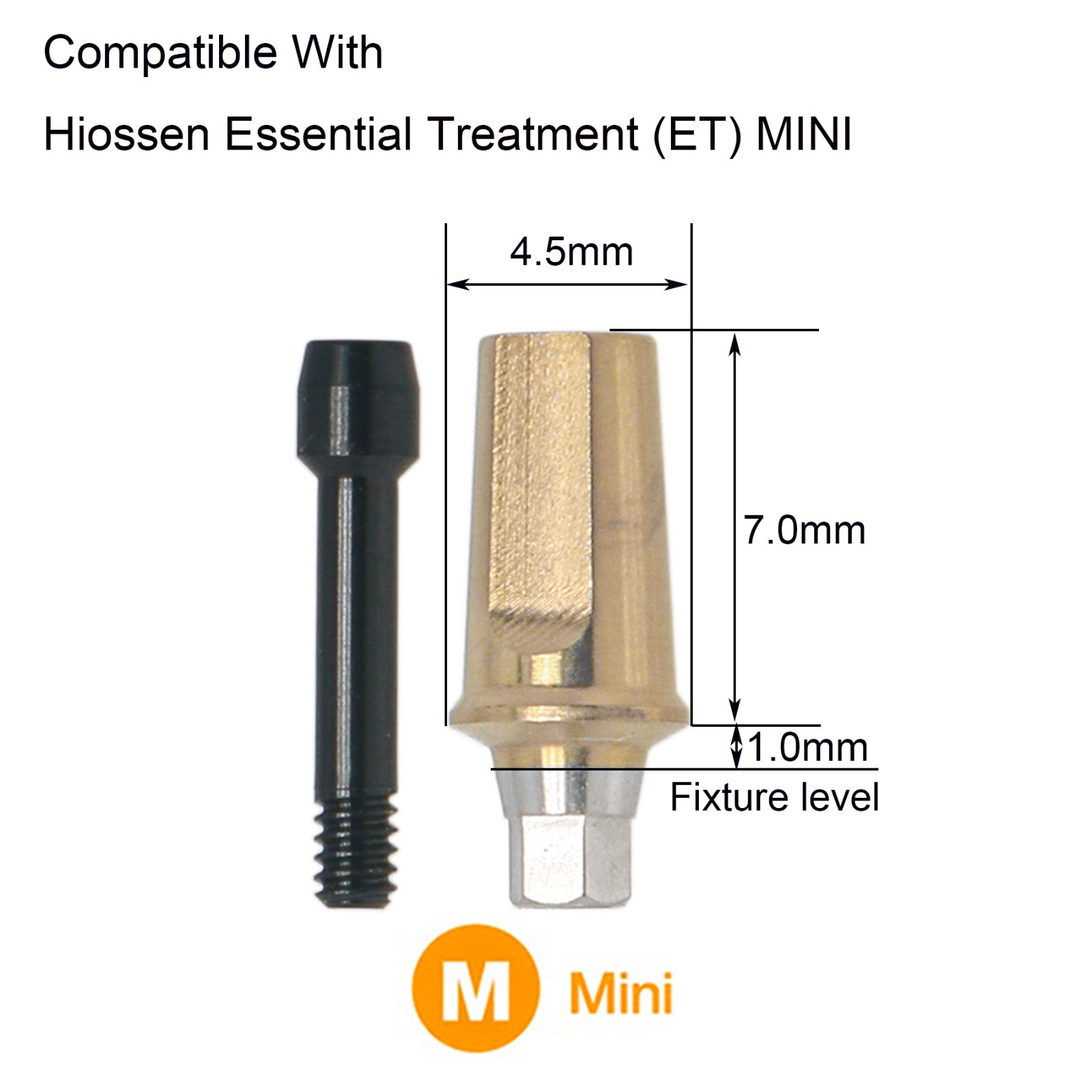 US Hex Mini/Regular Straight Transfer Abutment Compatible with Osstem Hiossen
