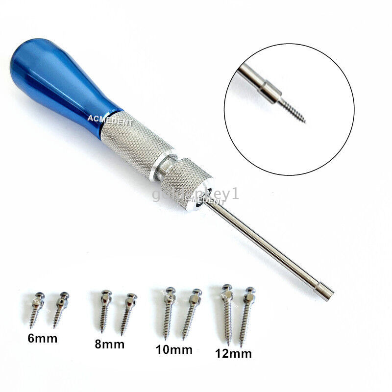 10Pcs Dental Orthodontic Mini Micro Screw Screwdriver Handpiece Im Plant