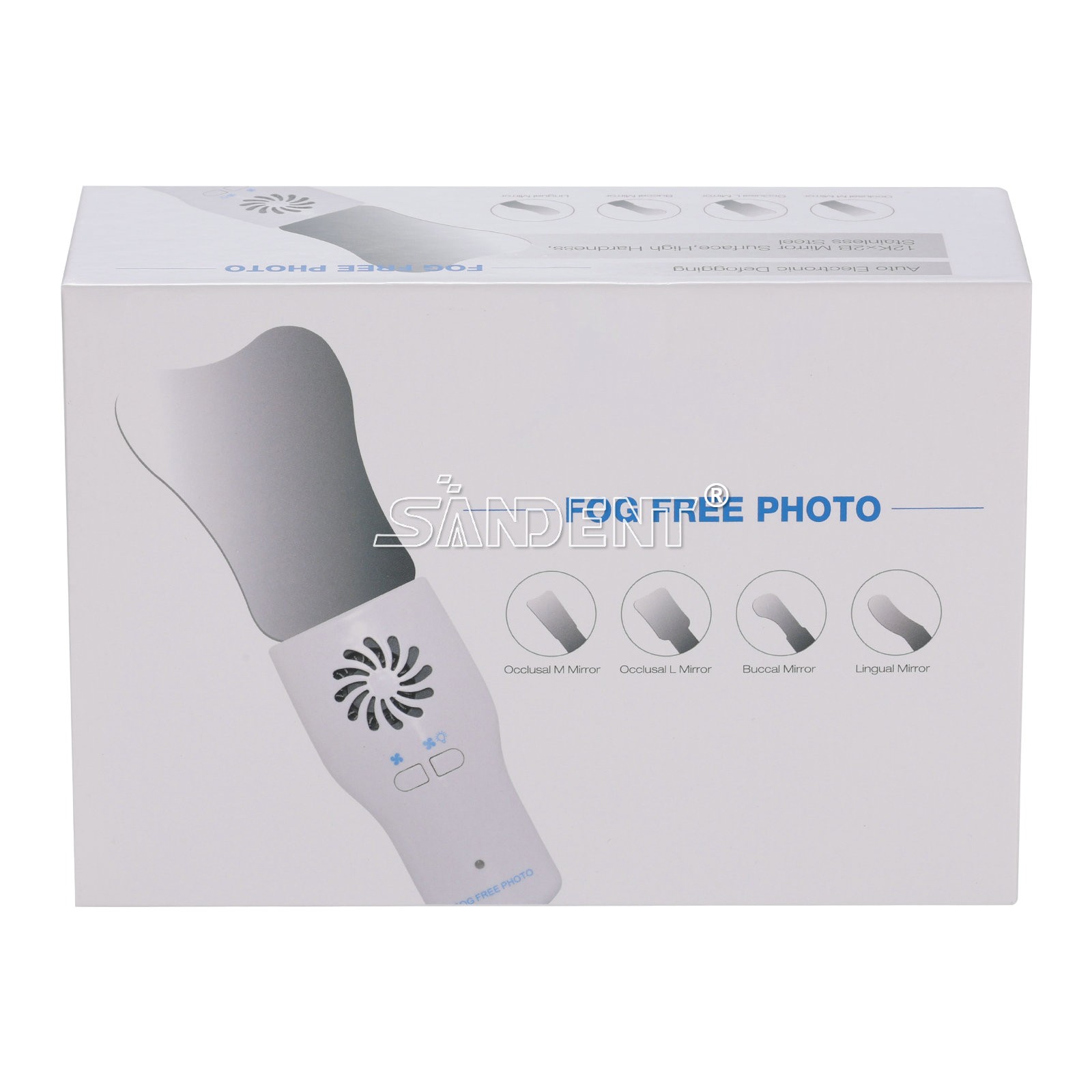 Dental Orthodontic LED Automatic Anti-fog Mirrors for Oral Photography Reflector