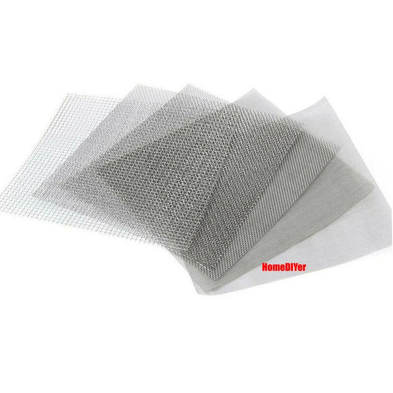 304 Stainless Steel Woven Wire Mesh Screen Metal Filter Grading Sheet 5-500 Mesh