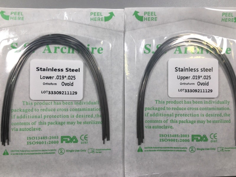 100-pack Ortho Arch Wire Stainless Steel Rectangular Ovol Form Dental 10pcs/pack