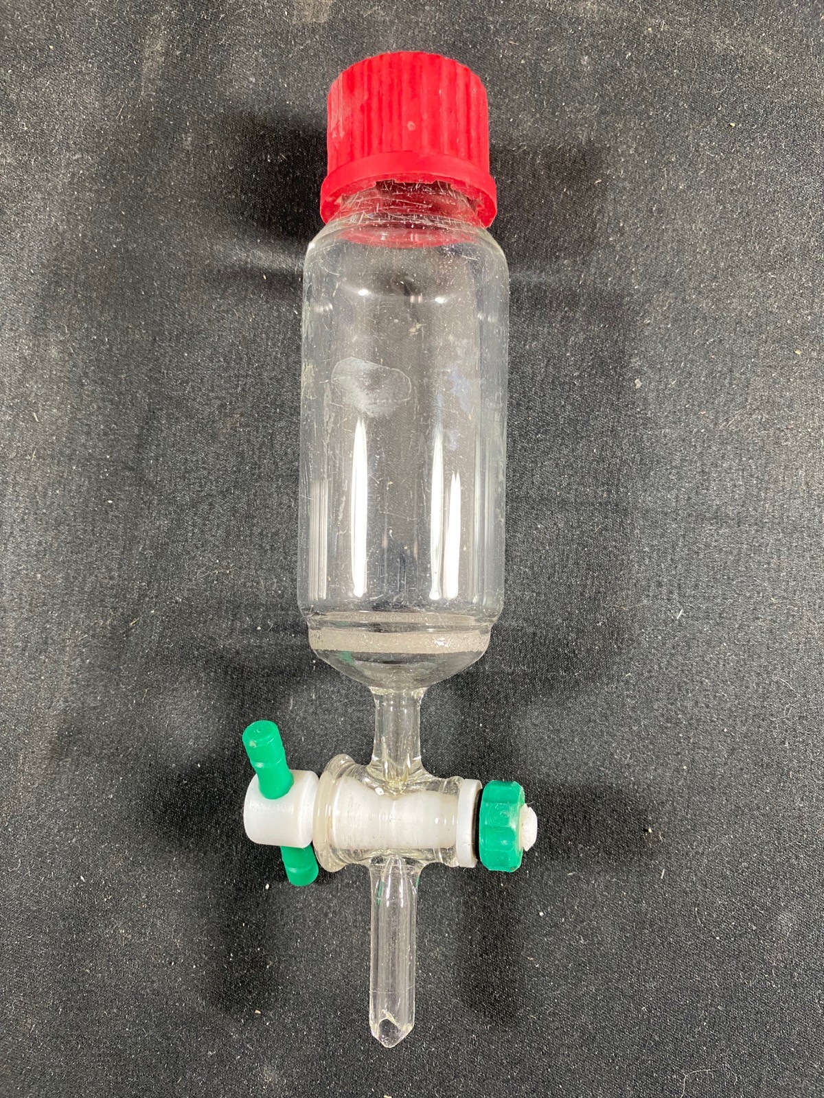 Laboratory Glass 50mL GL-25 Fritted Solid Phase Peptide Synthesis Vessel