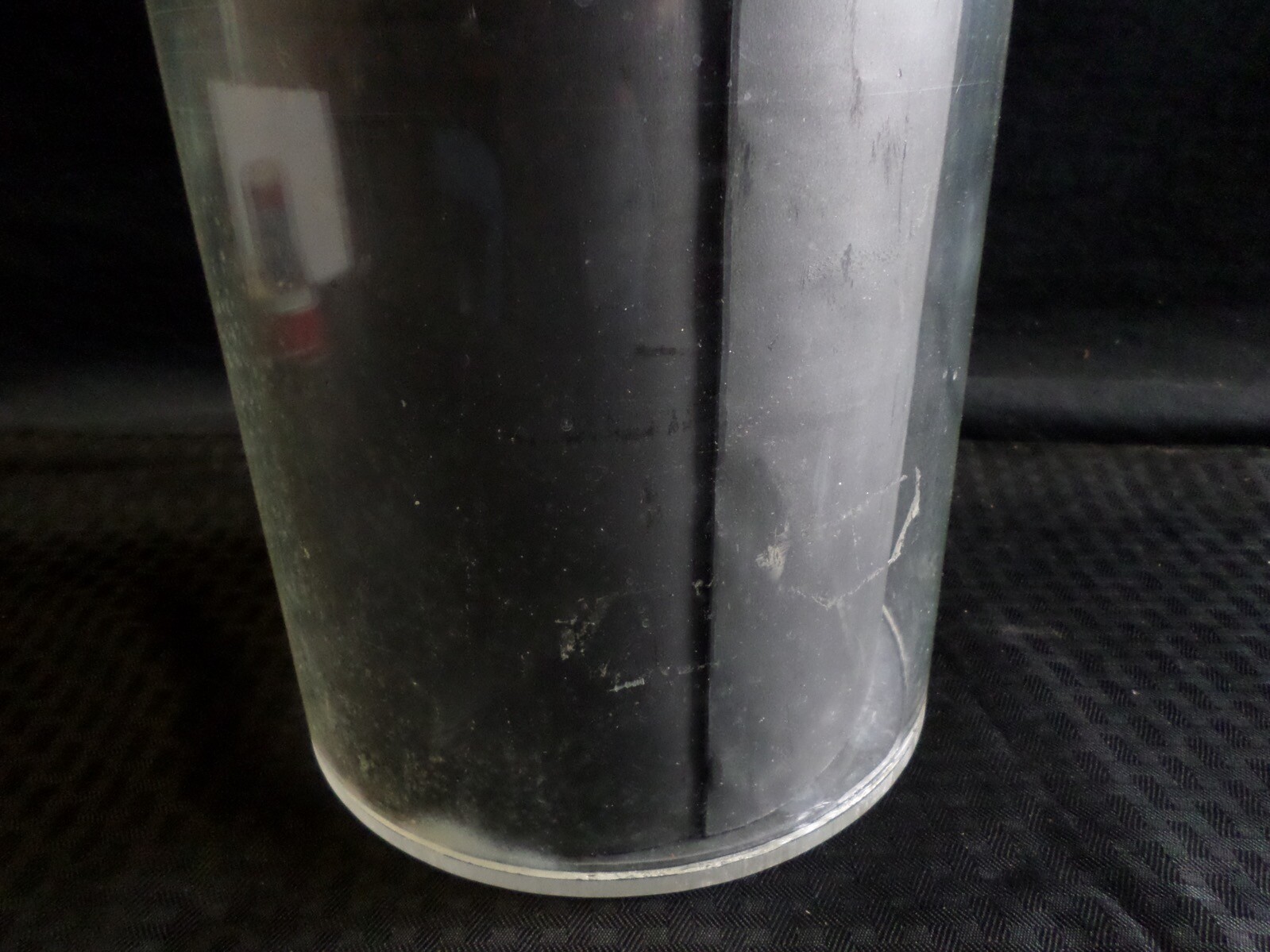 Custom Lead Lined Round Acrylic Vessel Carrier 14 3/8” Height x 6 5/8” Wide ID