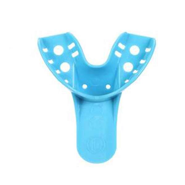 BriteDent Light Blue Disposable Impression Trays #10, Anterior Lower, 12/Pk