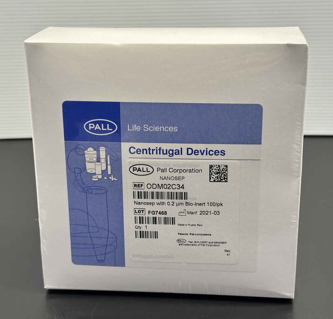 Pall ODM02C34 Nanosep MF Centrifugal Devices w/ 0.2µm Bio-Inert 100/pk