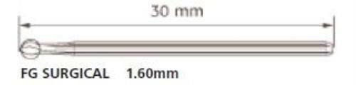 557 [a pack of 10 or 100] Flat Fissure – Cross Cut Operative & Surgical Carbide