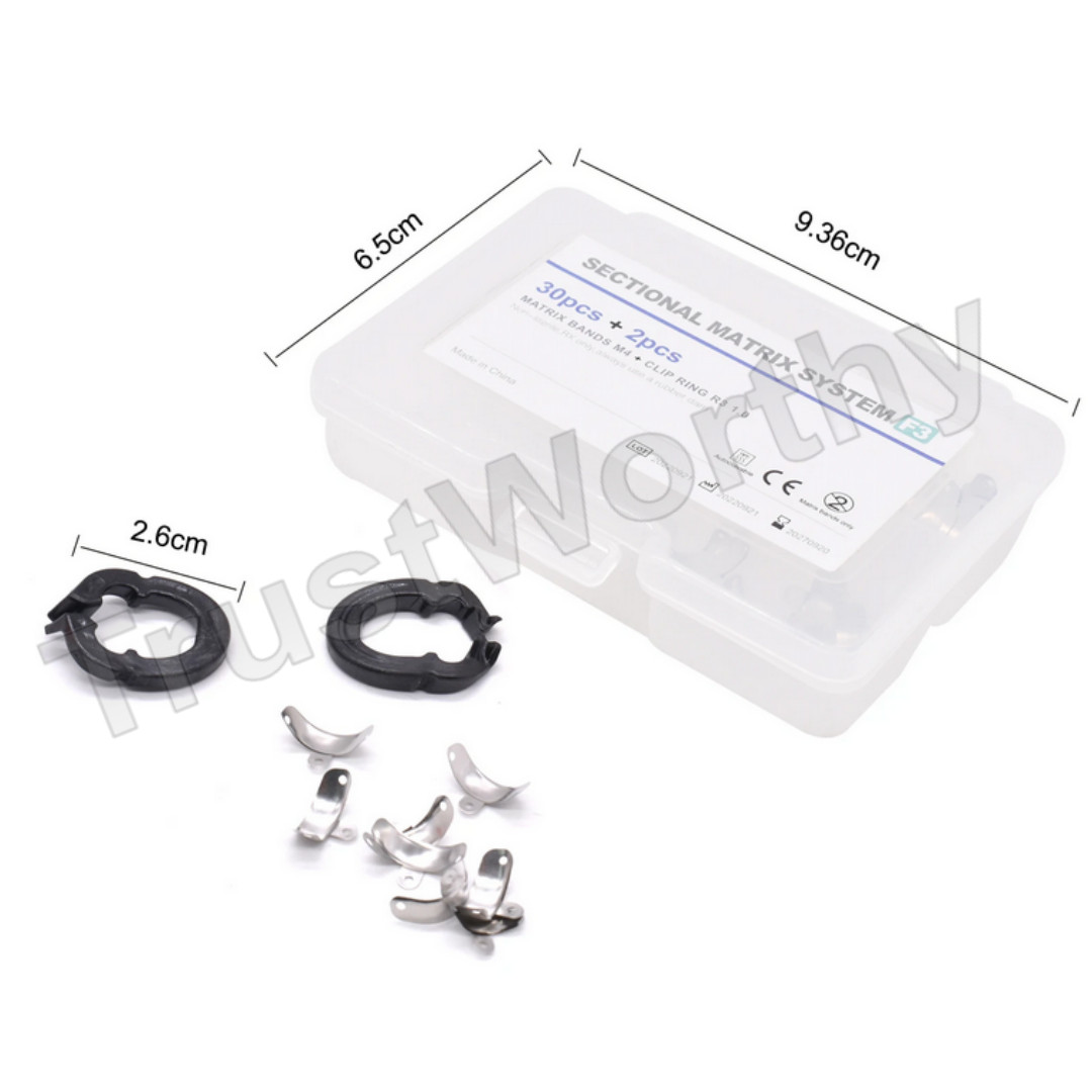 Dental Sectional Contoured Matrix System Matrices Bands Clip Clamp Holder Ring