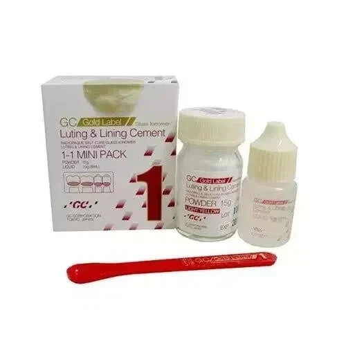Dental GC JAPAN Gold Label Type 1 Luting & Lining GIC Cement Mini Pack