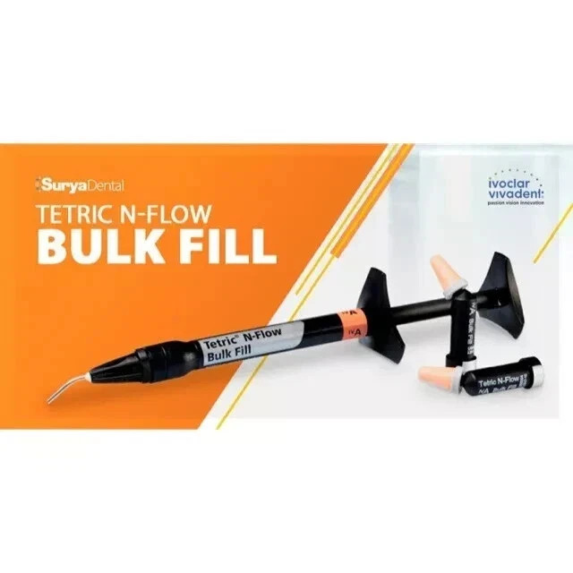Dental Ivoclar Tetric N-Flow Bulk Fill Composite 2gm Syringe with Tips