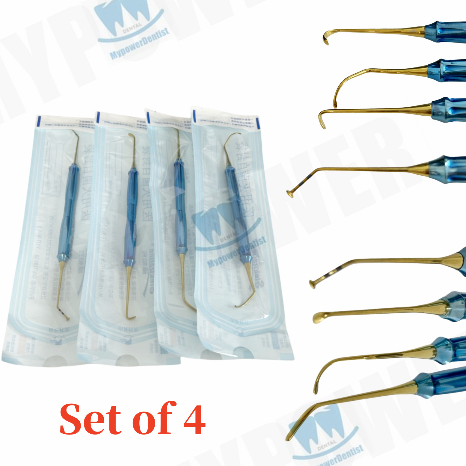 1Kit Dental Sinus Lift Instruments Kit Oral Surgery Lab Instrument 4Size
