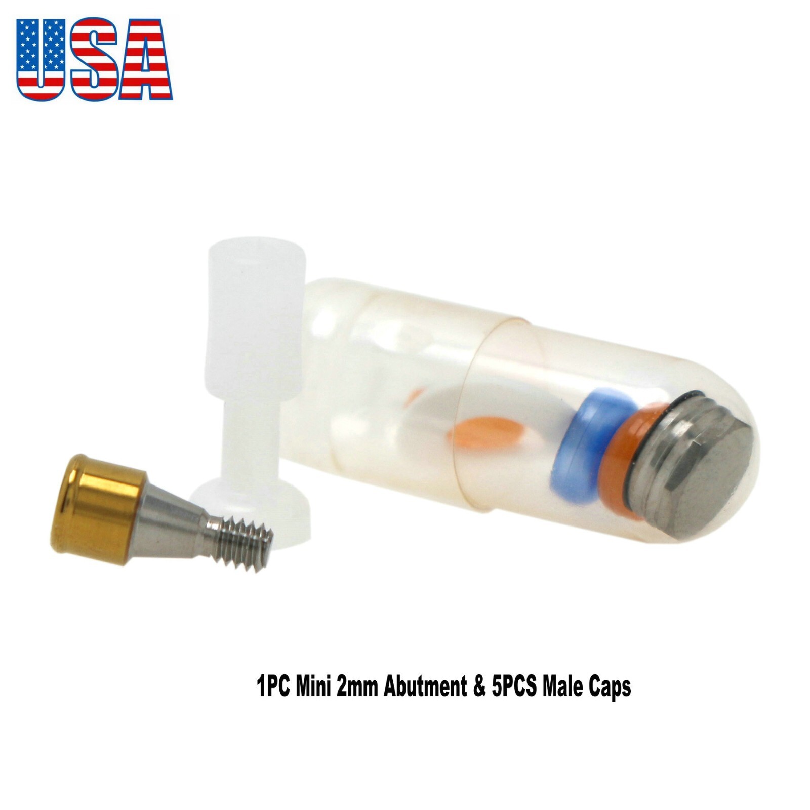 US For Hiossen Oss Implant Locator Abutments PEEK Retention Caps Mini & Regular
