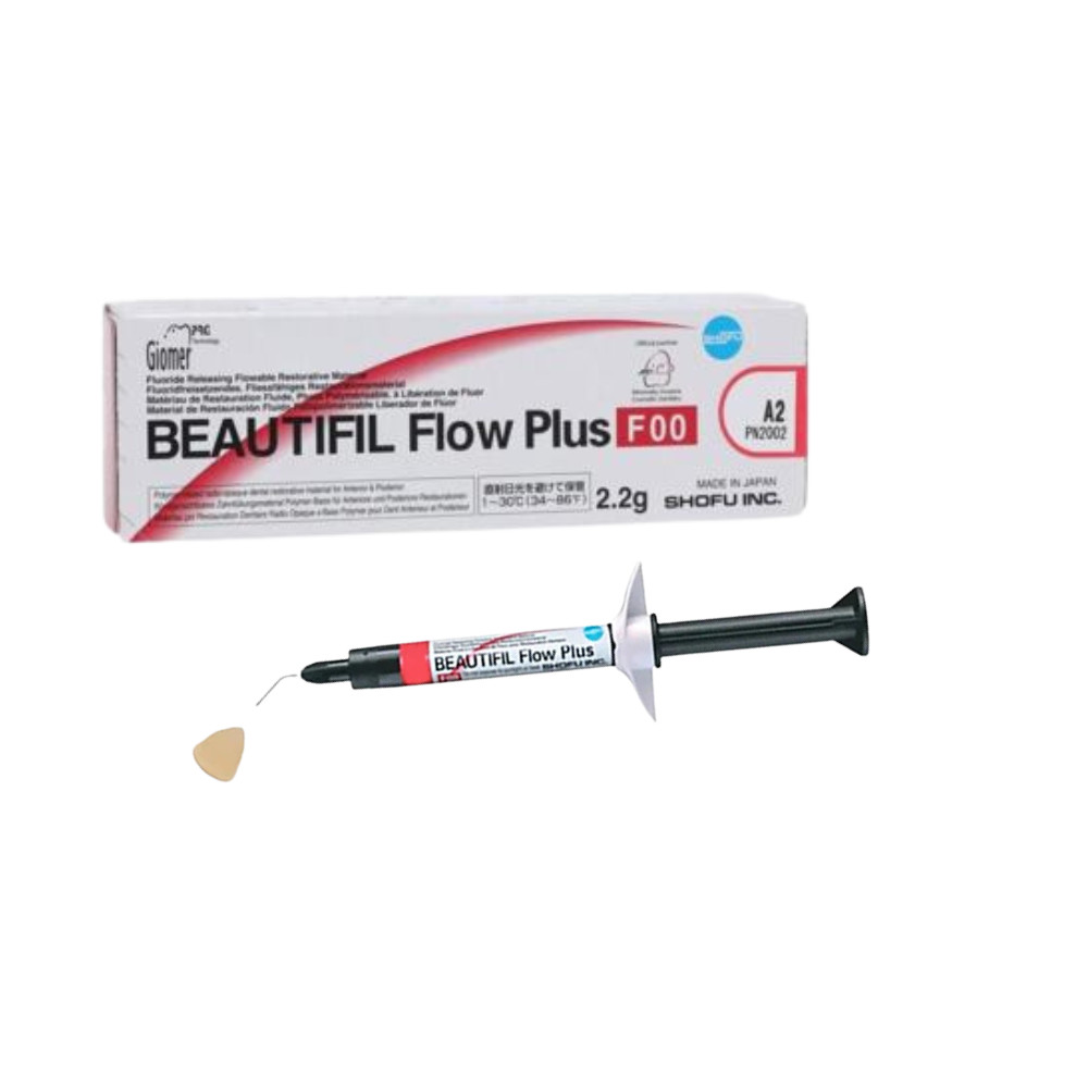 Shofu Beautifil Flow Plus F00 Zero Flow-A2 Syringe, 1 – 2.2 Gm. Syringe #2002