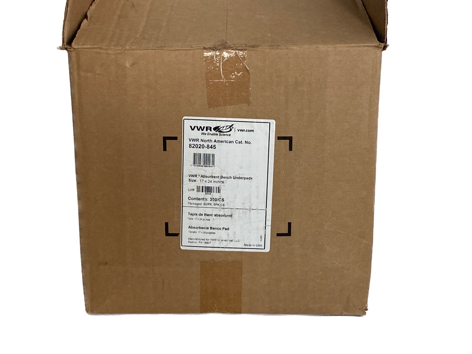 (300) VWR Absorbent Bench Underpad 17×24” Waterproof Moisture Barrier 82020-845