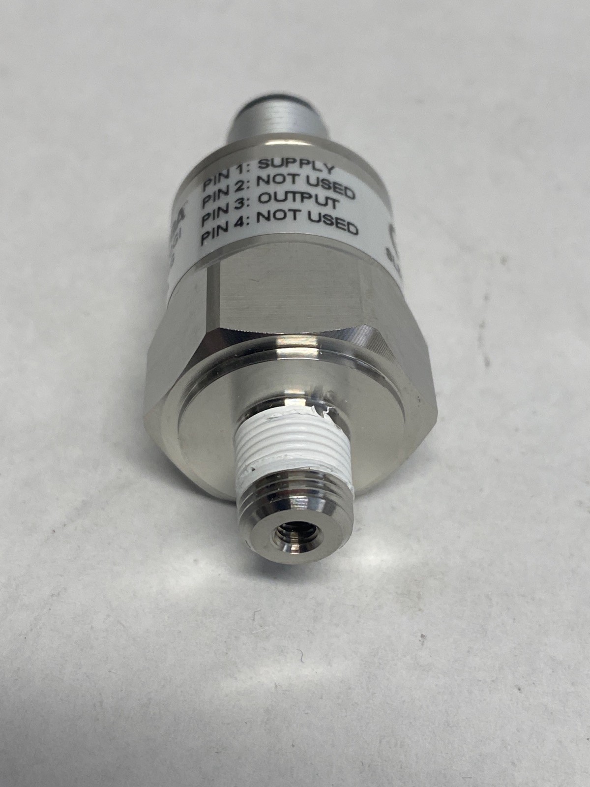 Used OMEGA Pressure Sensor Transducer Gauge M12 4-Pin F Connection PX159A-100GI