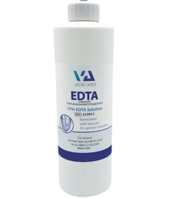 Vista Dental 317011 EDTA Cleanser 17% Aqueous Solution 16 Oz 480 mL Bottle