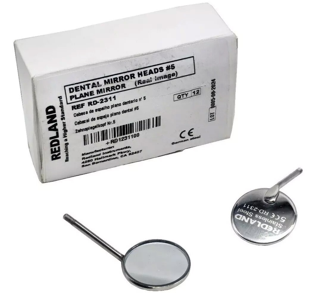 Dental Cone Socket Magnifying Autoclavable Metal mouth Mirror Size#5 (12/Box)