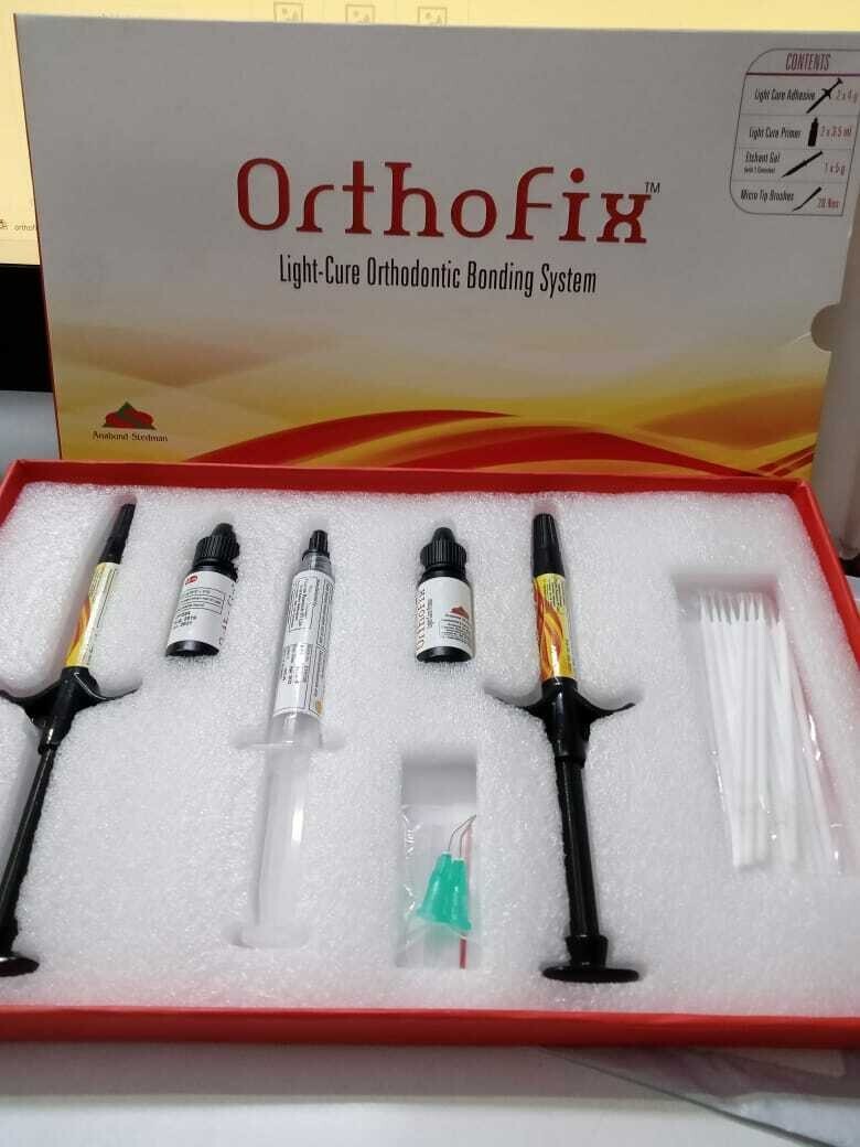 Anabond Orthofix Light Cure Metal & Ceramic Orthodontic Bonding System Kit.