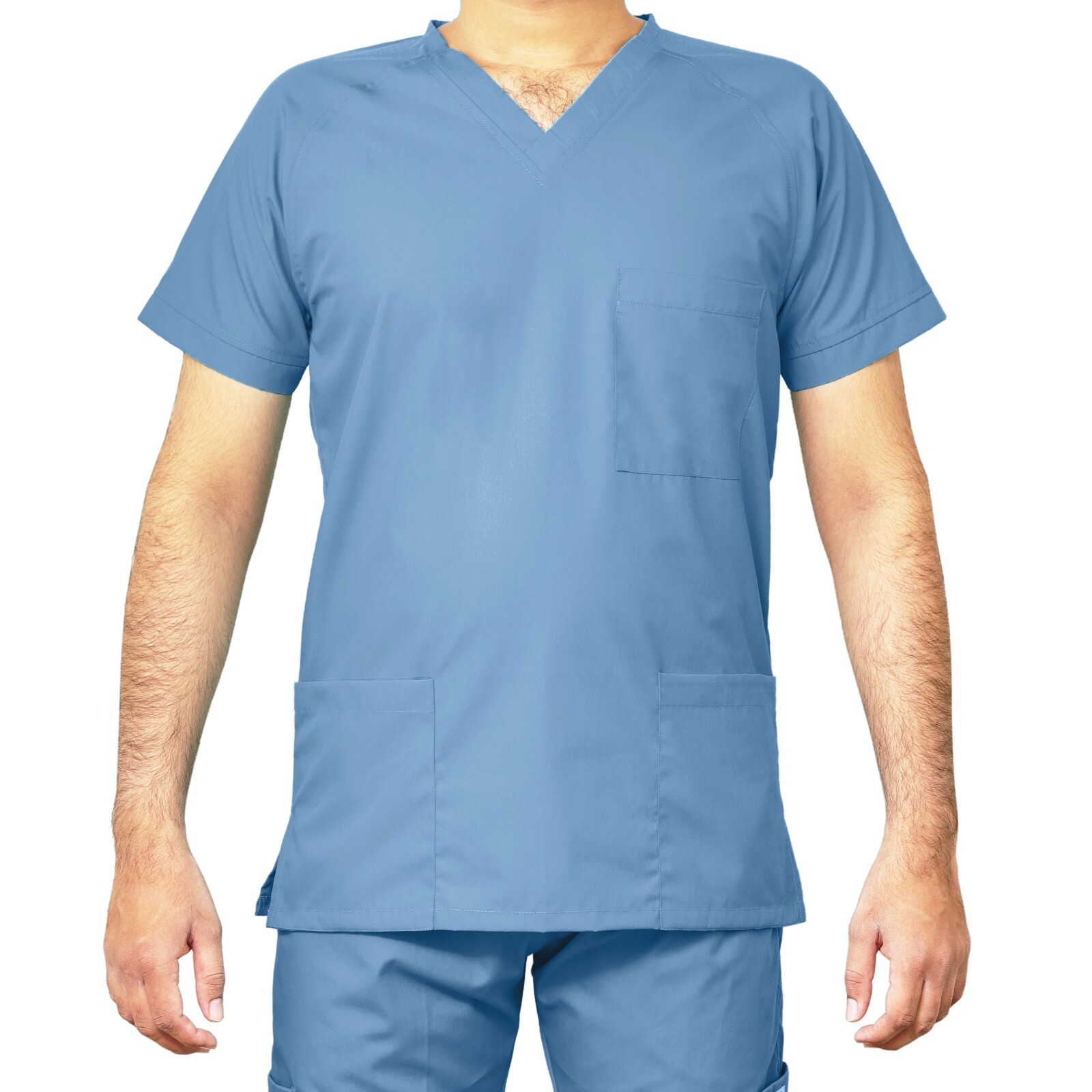 MediLap Mens Medical Scrub Uniform TUNIC TROUSER NHS Doctor Nurse Hospital Suit