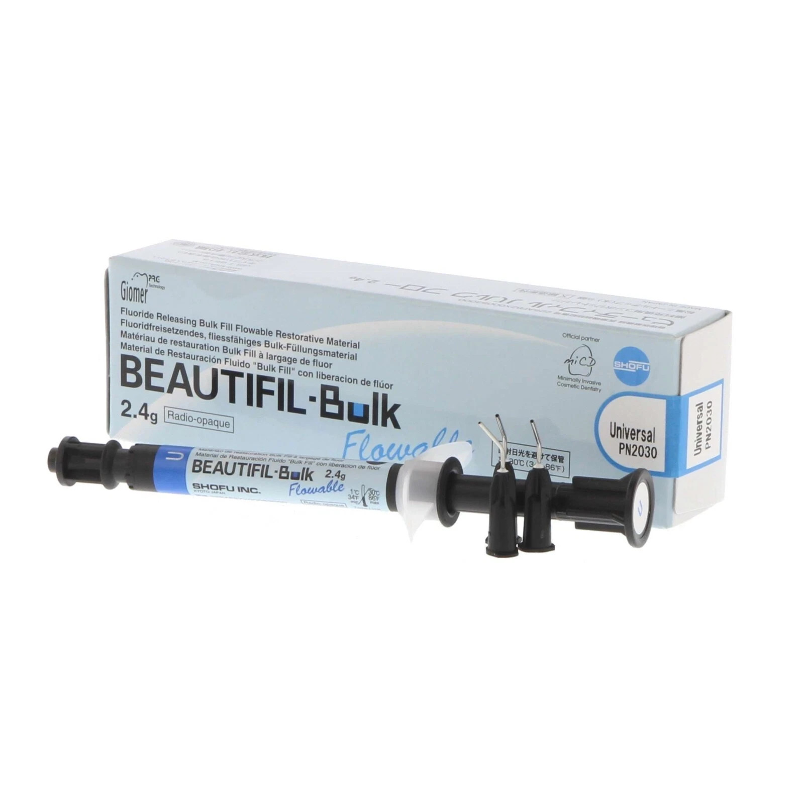 Shofu Dental Beautifil II Free ShipBulk Flowable Composite 2.4 Gm Universal
