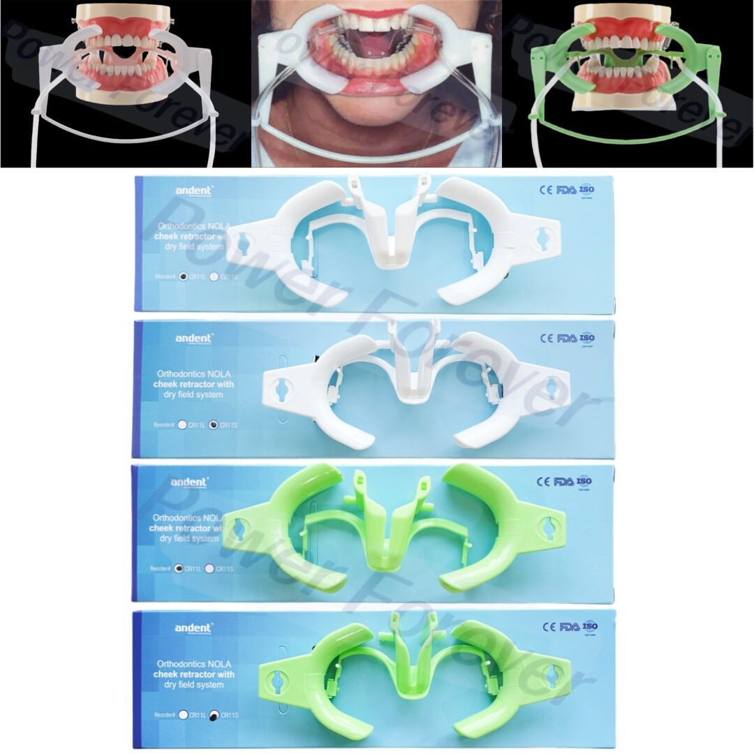 4Size Dental Orthodontic Nola Cheek Retractor Dry Field System Mouth Opener Lip