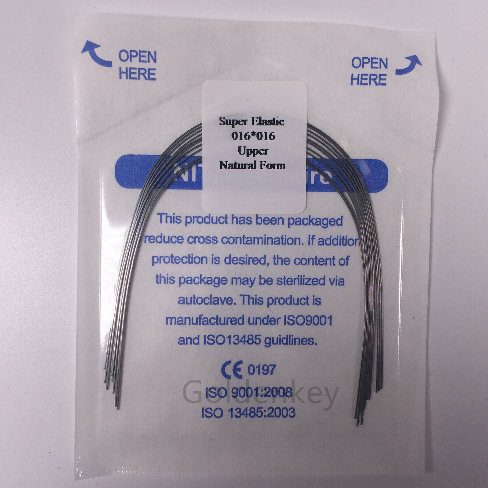 Dental Orthodontic Super Elastic Wire Niti Rectangular Arch Wires Natural Form