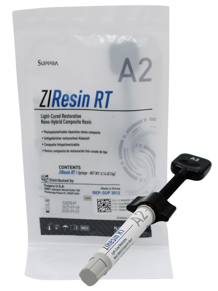 ZIResin RT A2 Nano-Hybrid Composite Resin System Dental Refill Syr 4g.