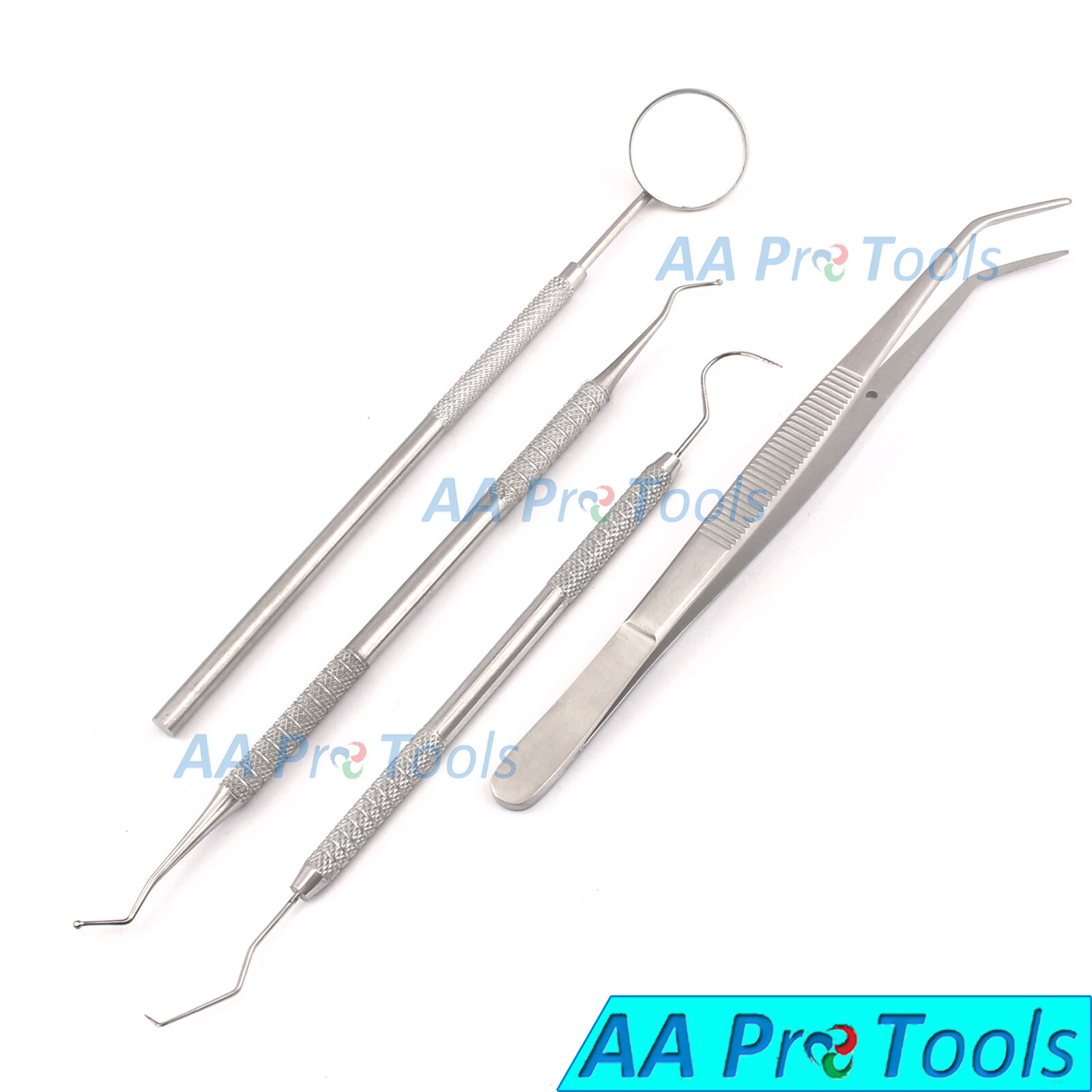4 Pcs Dental Tooth Pick Probe Set Kit Teeth Cleaning Hygiene Tools PR-424
