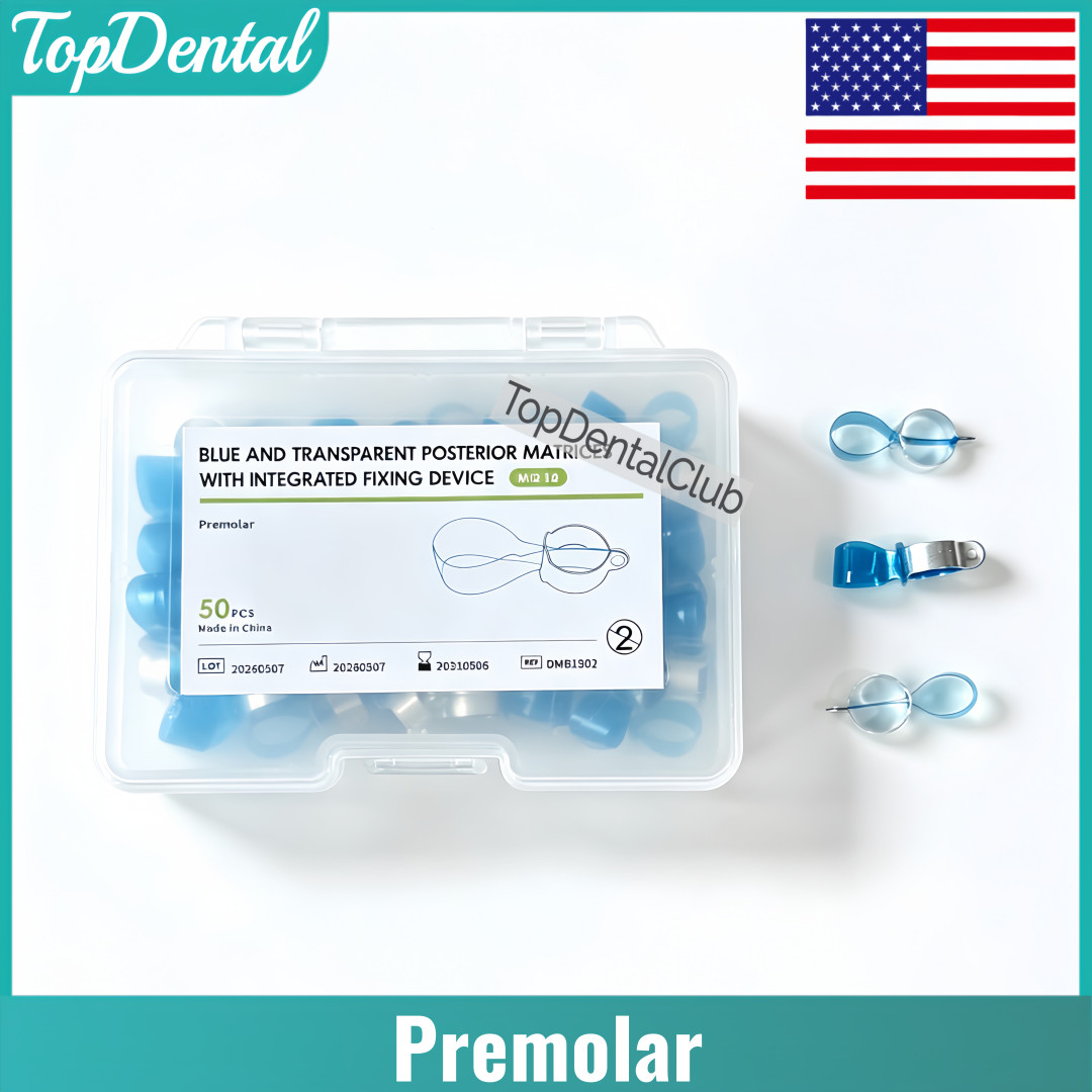 USA Dental Transparent Lucifix Posterior Matrices Blus Matrix Band Ring Fit Kerr