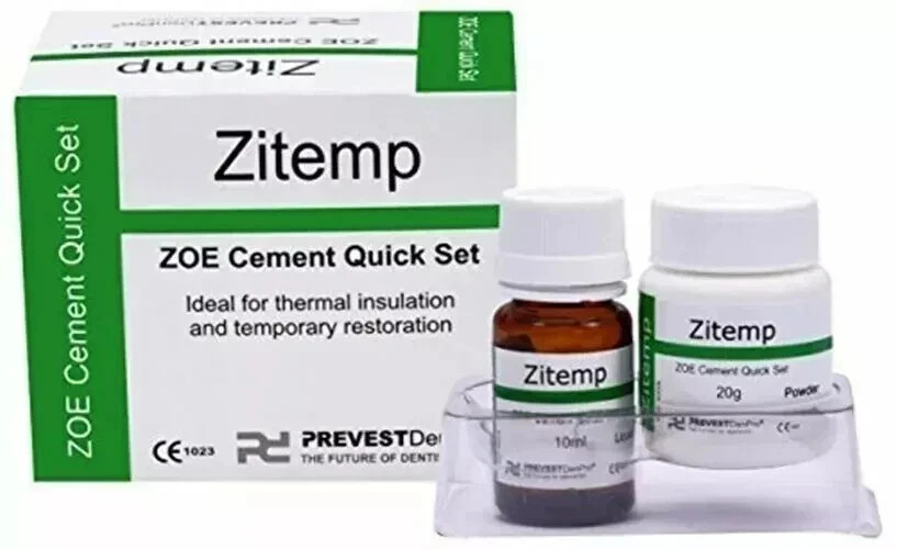 Prevest Denpro Zitemp 20 gm Powder + 10 ml Liquid Cement quick set Dental