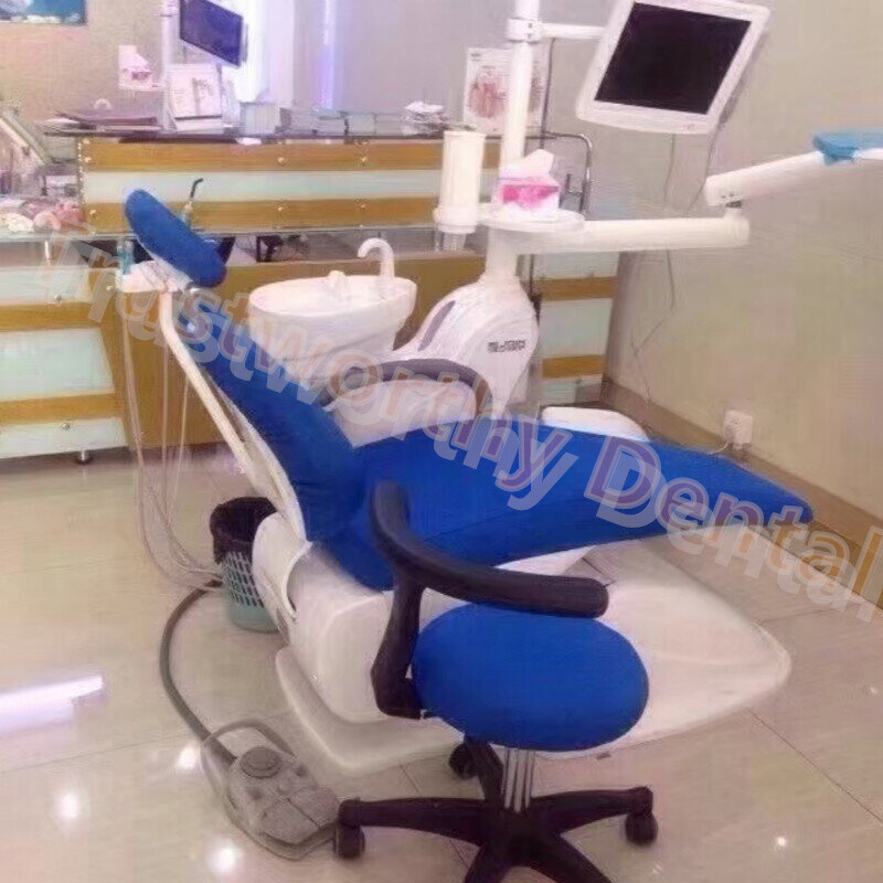 Dental Unit Chair Cover Cloth Dentist Stool Protector Sleeves 4Parts/Set